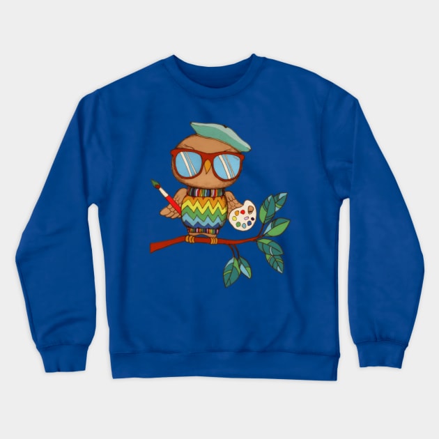 Little Wise Artist Crewneck Sweatshirt by micklyn